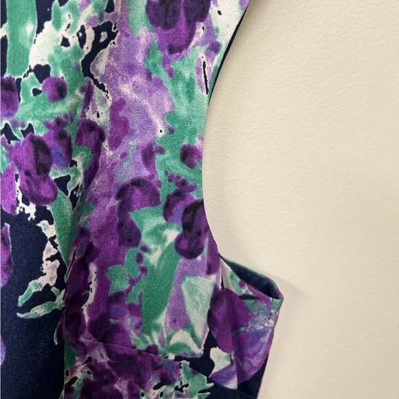Adrianna Papel size 12 purple navy floral dress - Picture 3 of 7